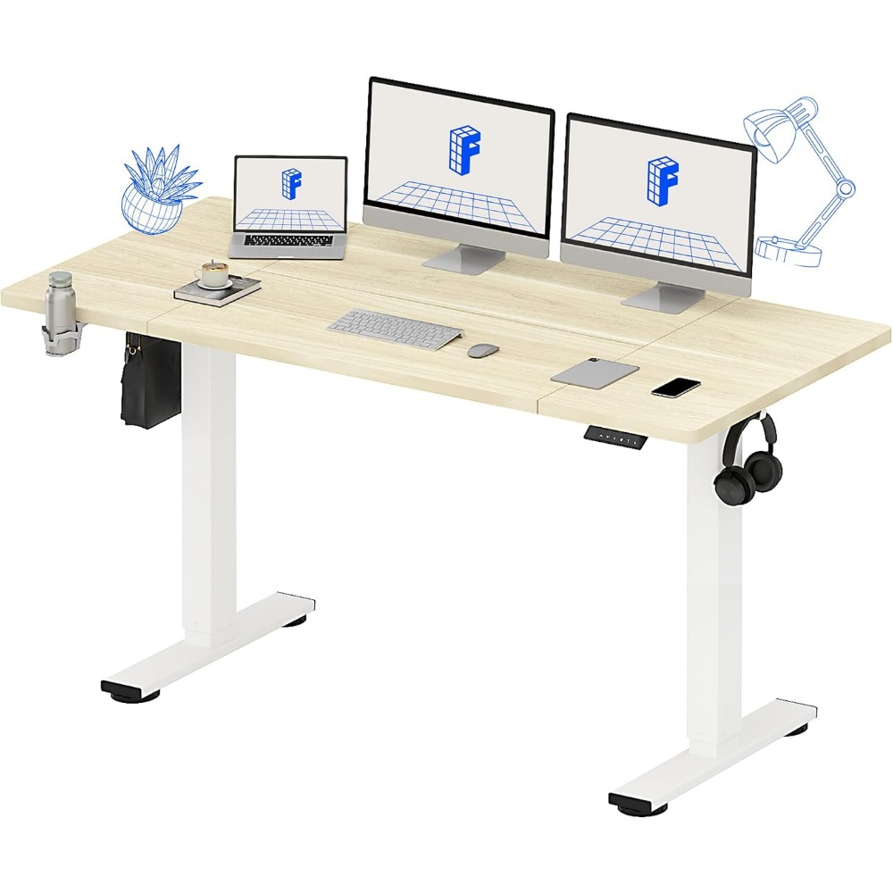 Desk Setup Home - Электрический регулируемый по высоте стол FLEXISPOT