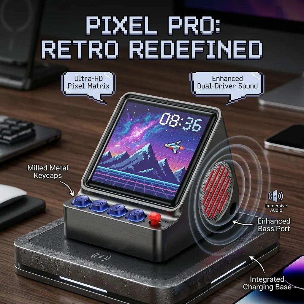 Desk Setup Programmer - Портативная колонка с программируемым LED-дисплеем в