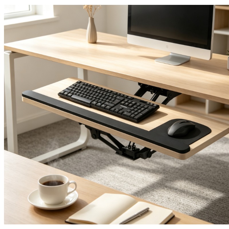 Desk Setup Home - Выдвижная подставка для клавиатуры под стол