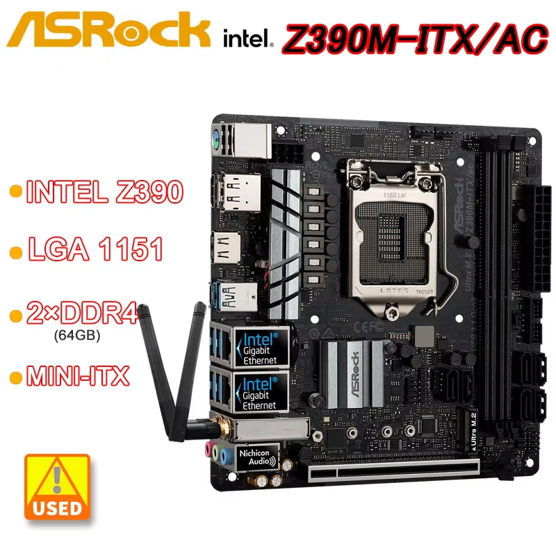 Intel Cpu Core I9 - Материнская плата Asrock Z390M-ITX/AC Mini-ITX Intel