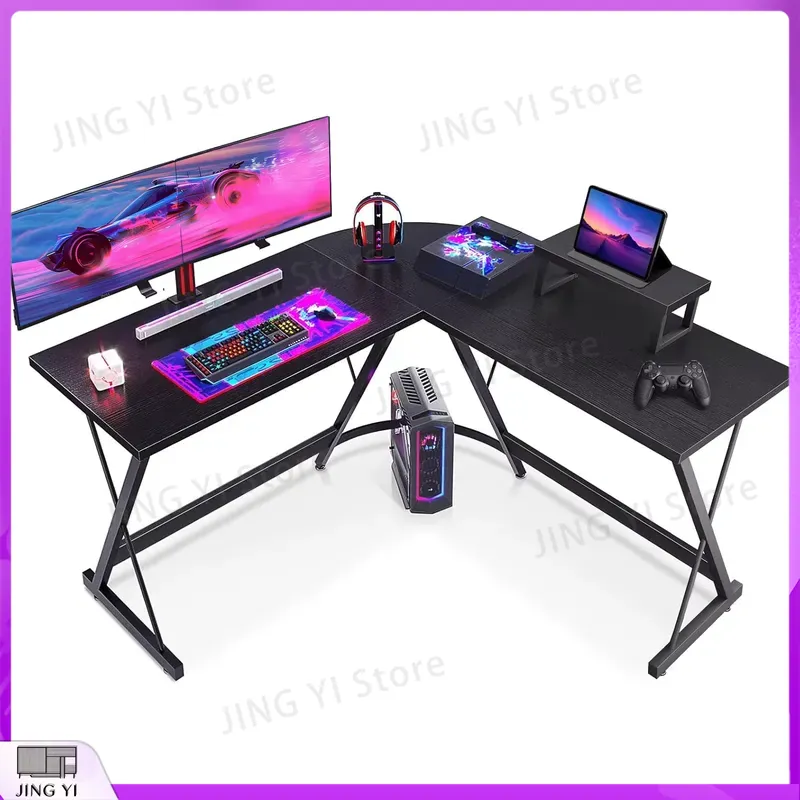 Desk Setup Corner - Игровой стол L-образной формы с подставкой