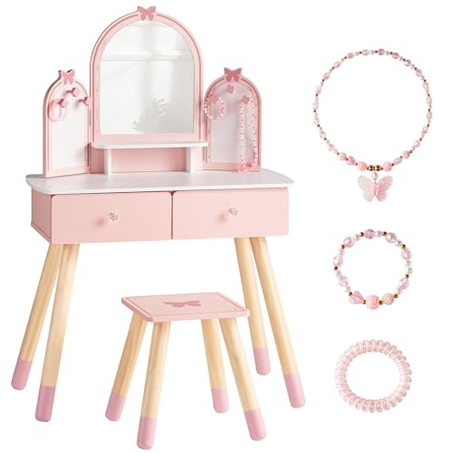 Desk Setup In Small Bedroom - Розовый детский туалетный столик с зеркалом