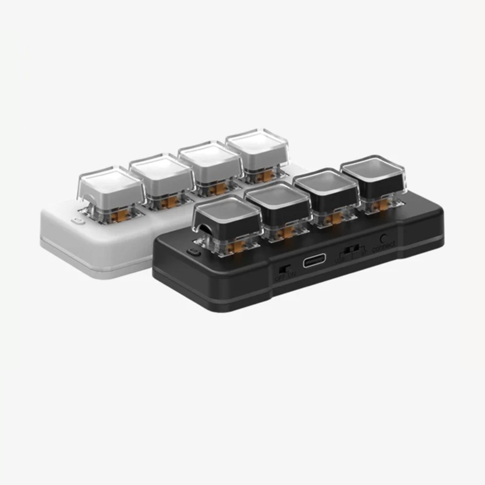 Desk Setup Programmer - MK424Pro 4-клавишная беспроводная мини-клавиатура, индивидуальный программируемый
