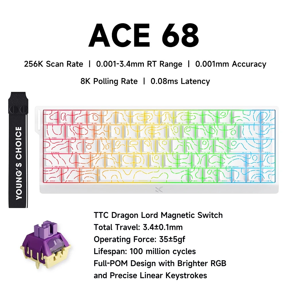Desk Setup Programmer - MCHOSE ACE 68, магнитный переключатель, игровая