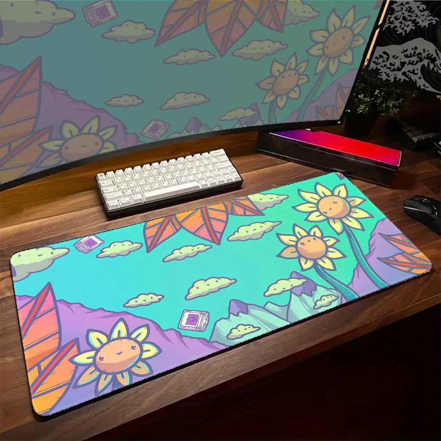 Коврик для мыши с изображением – обзор и цена Desk Setup With Plants