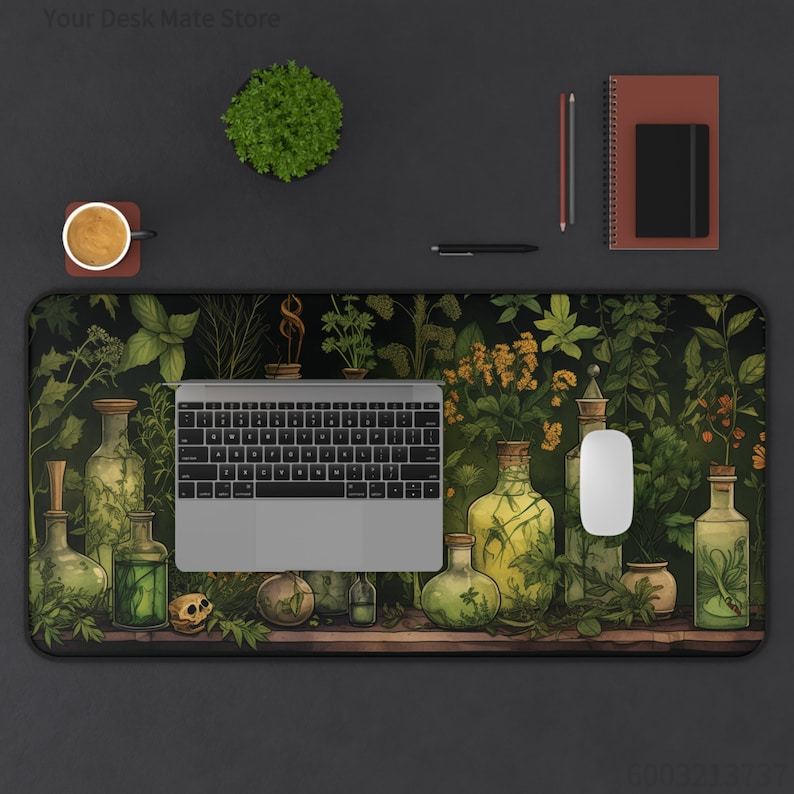 Коврик для стола с растительны – обзор и цена Desk Setup With Plants