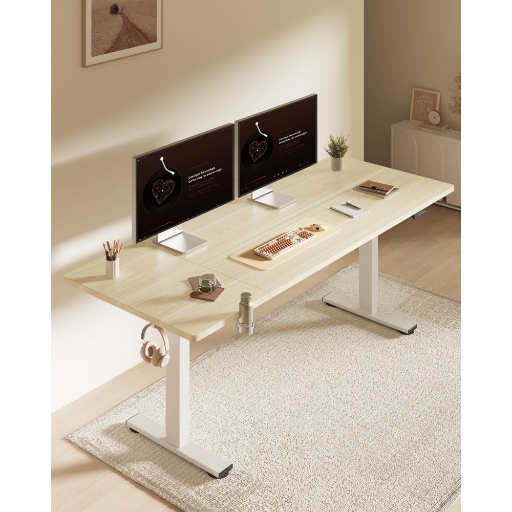 Электрический регулируемый по  – обзор и цена Desk Setup Home