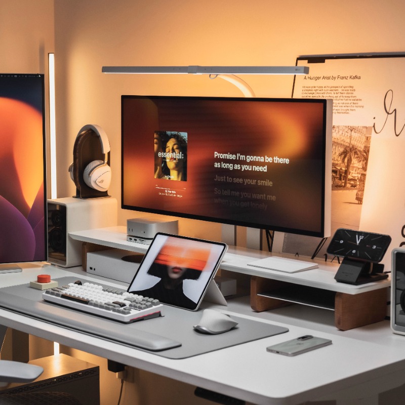 Современная подставка для мони – обзор и цена Desk Setup For Laptop And Monitor