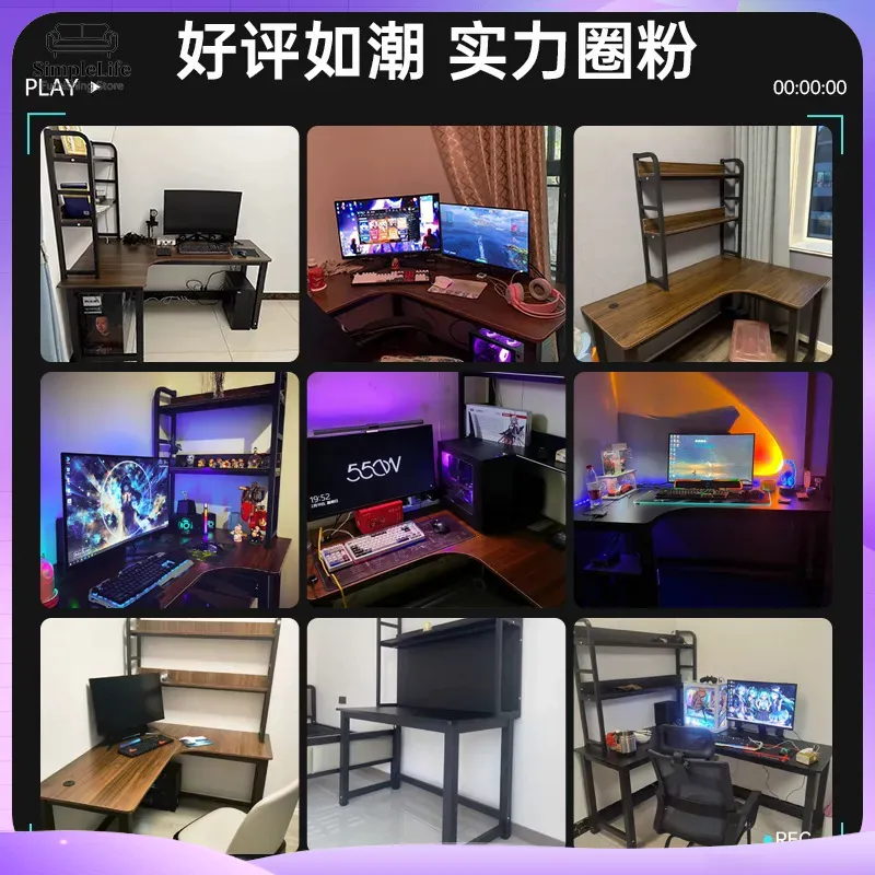 Угловой игровой компьютерный с – обзор и цена Desk Setup Home