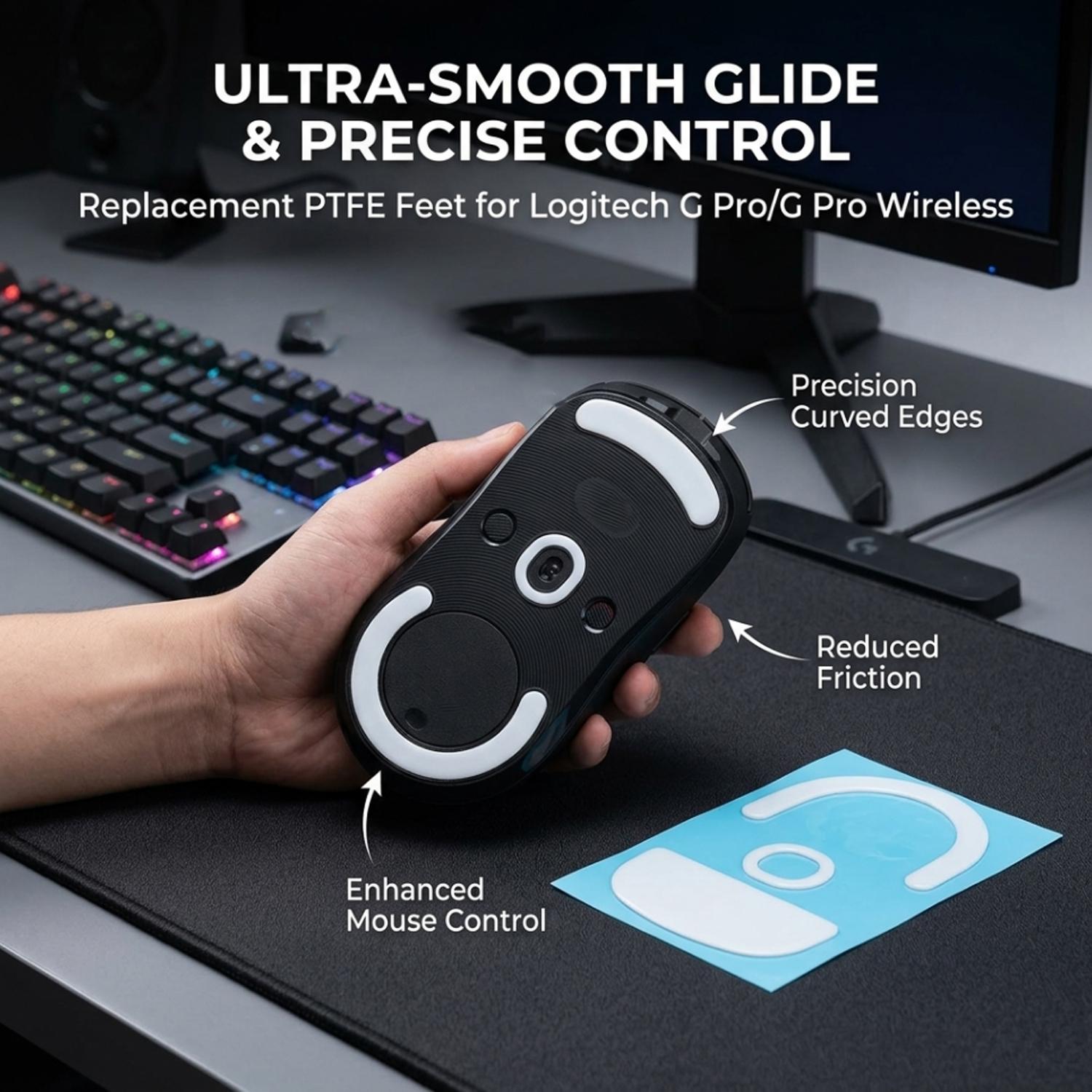 Наклейки-глайды для мыши Logit – обзор и цена Logitech Mouse G Pro X Superlight