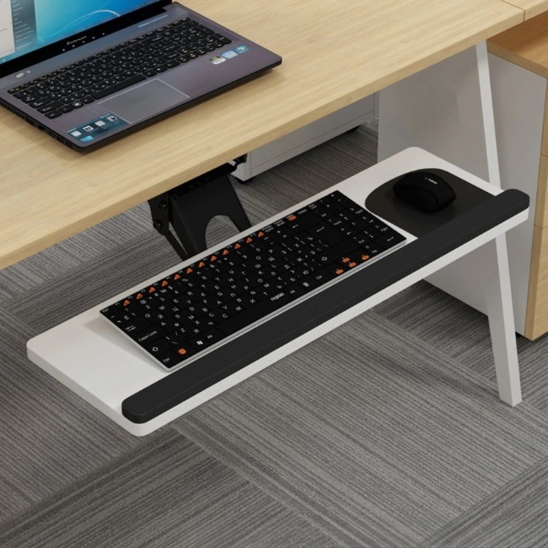 Выдвижная подставка для клавиа – обзор и цена Desk Setup Home