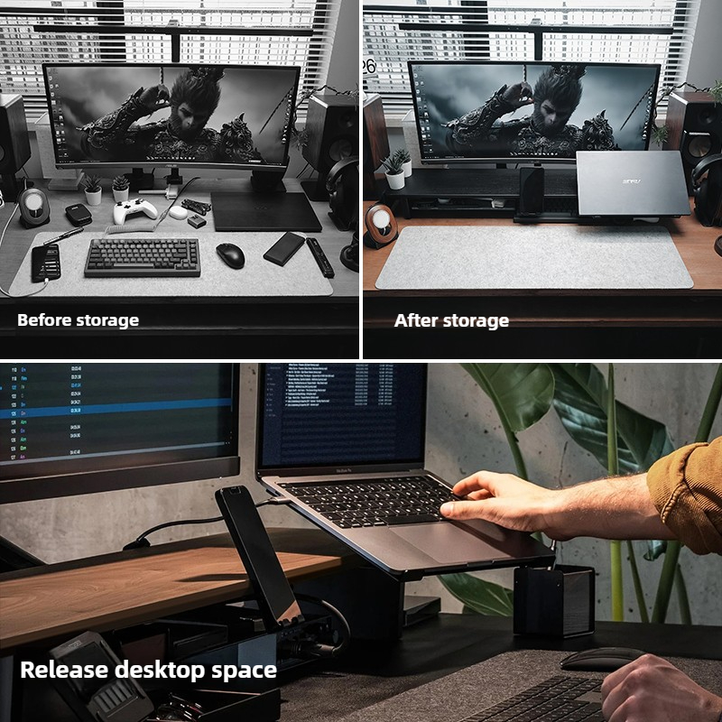 Модульная подставка для монито – обзор и цена Desk Setup For Laptop And Monitor