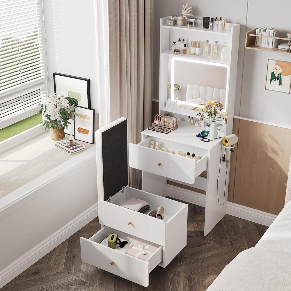 Туалетный столик с зеркалом и  – обзор и цена Desk Setup In Small Bedroom