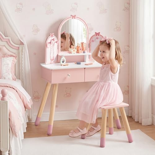 Розовый детский туалетный стол – обзор и цена Desk Setup In Small Bedroom