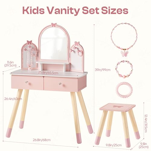 Розовый детский туалетный стол – обзор и цена Desk Setup In Small Bedroom